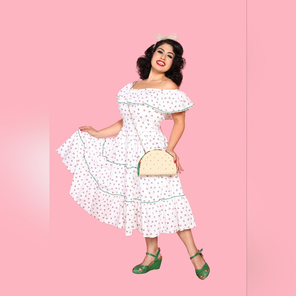 Retro Rockabilly Cherry Dress